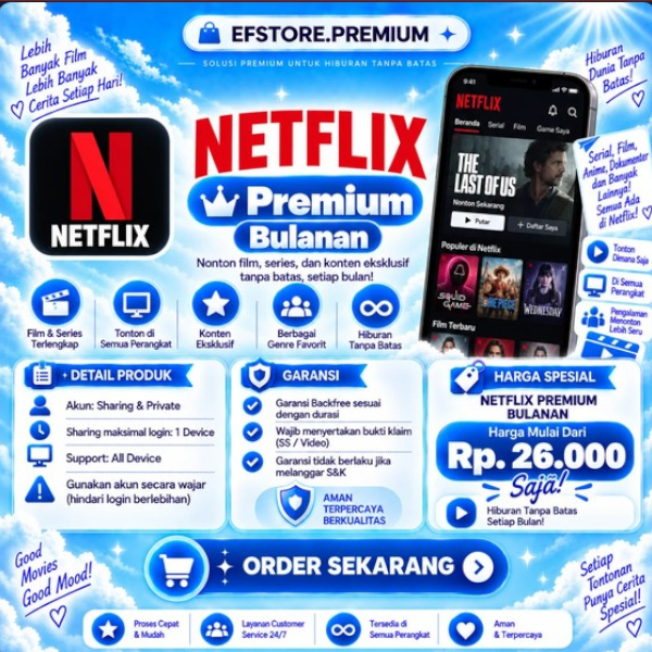 Netflix Premium Bulanan